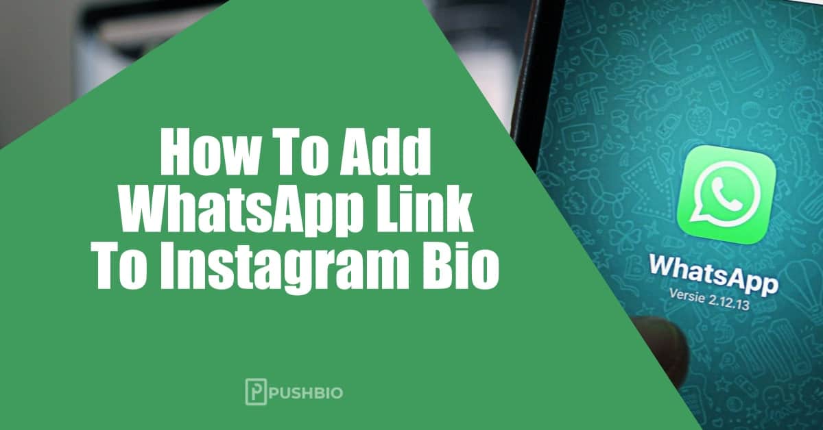 How To Add WhatsApp Link To Instagram Bio Push Bio